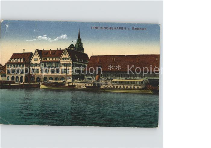 Friedrichshafen Bodensee Dampfer-Anlegestelle
