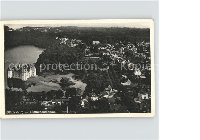 Gluecksburg Ostseebad Fliegeraufnahme Burg