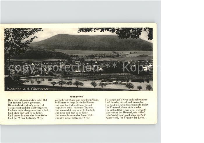 Wehrden Panorama Weserlied