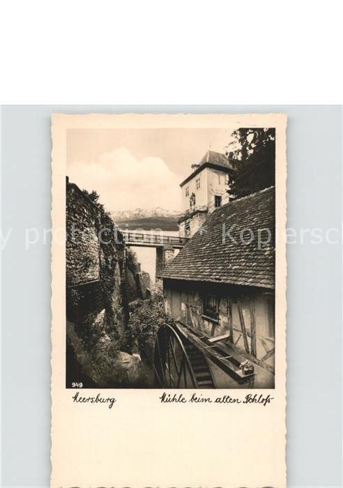 Meersburg Bodensee Muehle beim alten Schloss
