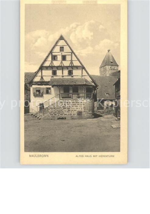 Maulbronn Altes Haus mit Hexenturm
