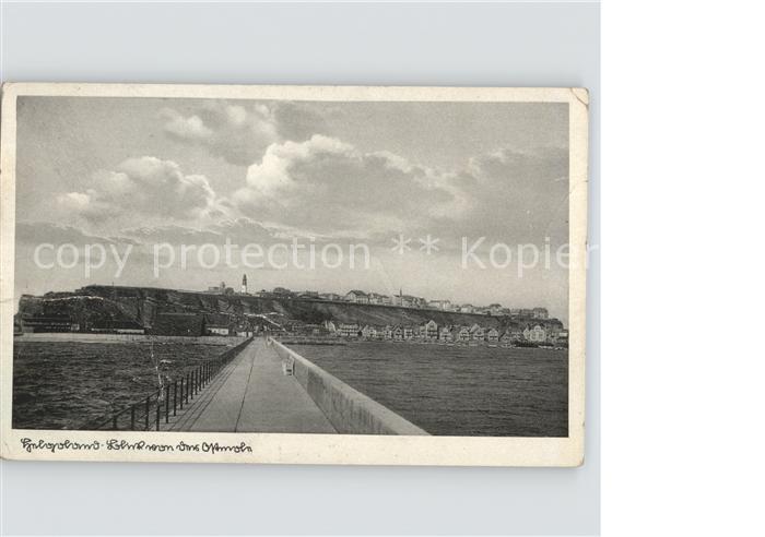 HELGOLAND Insel Schleswig-Holstein Landebruecke