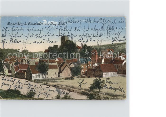 Sonnenberg Wiesbaden mit Burgruine