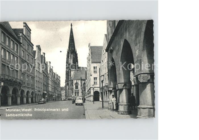 Muenster Westfalen Prinzipalmarkt Lambertikirche