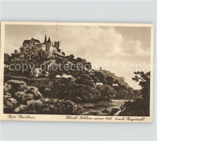 Bad Bentheim Fuerstliches Schloss anno 1625