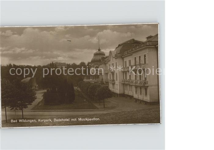 Bad Wildungen Kurpark Badehotel Musikpavillon
