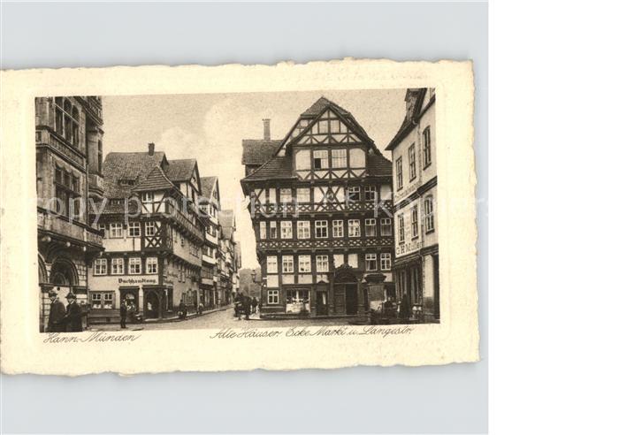 Hann. Muenden Fachwerk Marktplatz Langestrasse