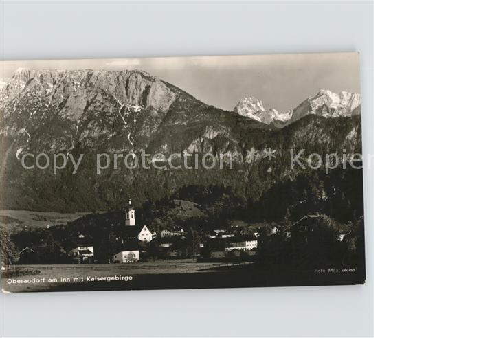 Oberaudorf mit Kaisergebirge