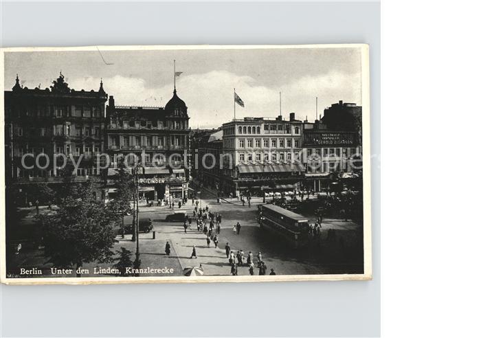 BERLIN  CITY Unter den Linden Kranzlerecke Bus