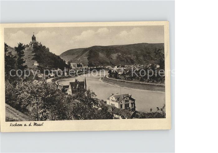 Cochem Mosel Moselpanorama mit Burg