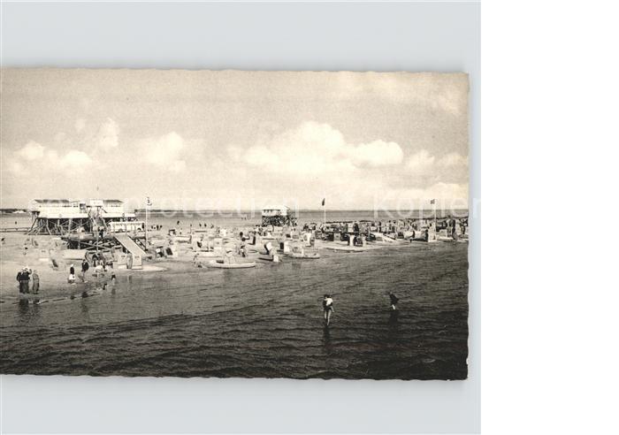 St Peter-Ording Sandbank mit Arche Noah