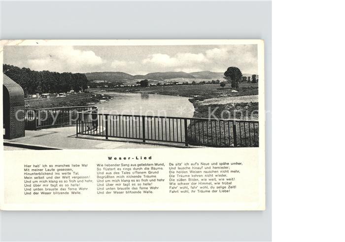 Rinteln Weser Niedersachsen Weserlied