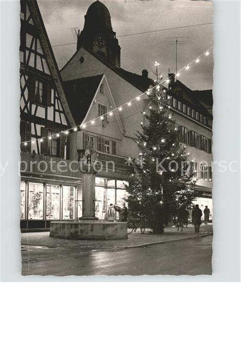 Oberkirch Baden Strasse im Weihnachtsschmuck