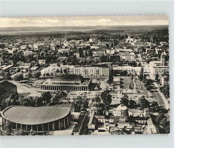 Karlsruhe Fliegeraufnahme Hauptbahnhofs-Gasstaette