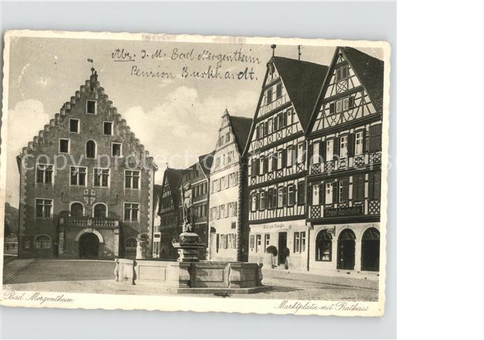 Bad Mergentheim Marktplatz Rathaus