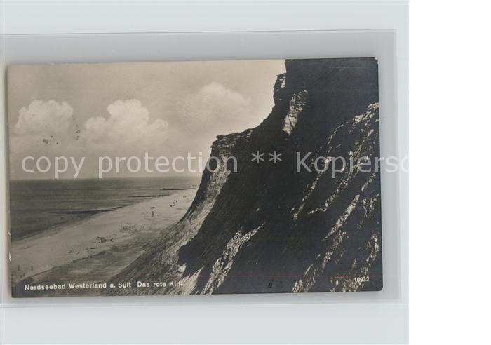 Westerland Sylt Rotes Kliff