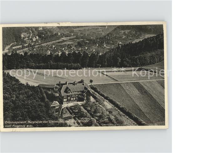 Bad Liebenzell Fliegeraufnahme Erholungsheim Burghalde