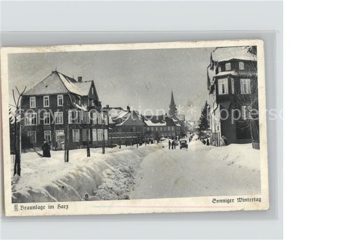 Braunlage Harz Strasse im Schnee