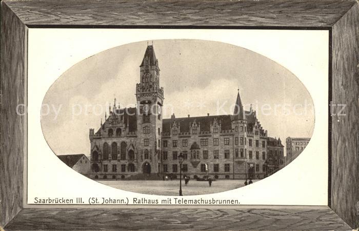 SAARBRueCKEN Saarland St. Johann Rathaus Telemachusbrunnen
