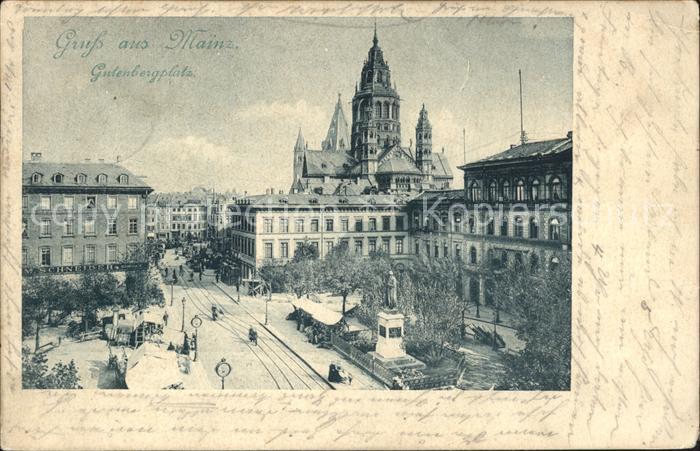 Mainz Rhein Gutenbergplatz