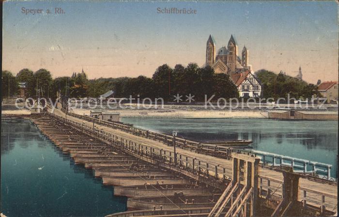 Speyer Rhein Schiffbruecke