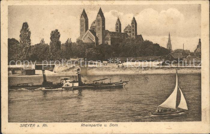 Speyer Rhein Rheinpartie Dom