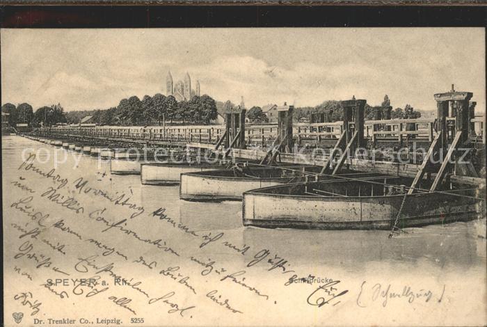 Speyer Rhein Schiffbruecke