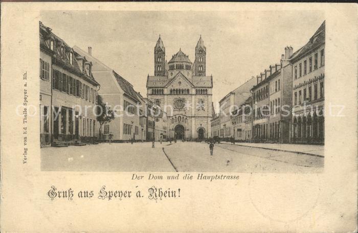 Speyer Rhein Dom Hauptstrasse