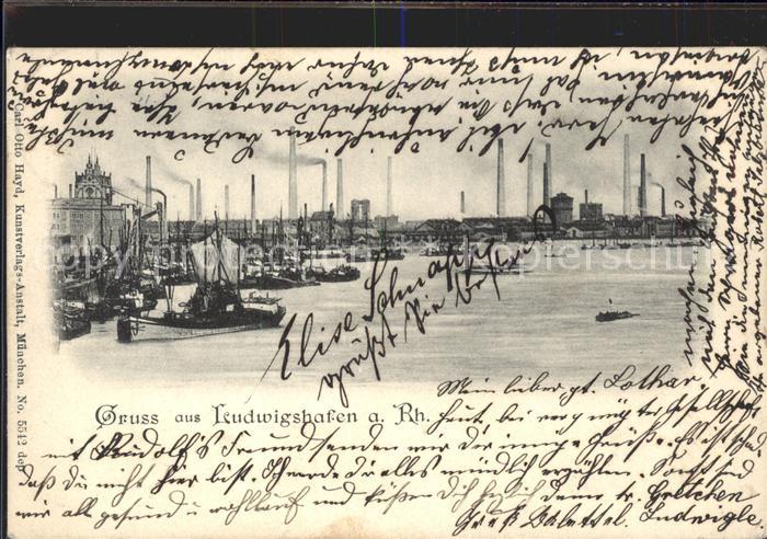 Ludwigshafen Rhein Anilin- Sodafabrik Dampfer