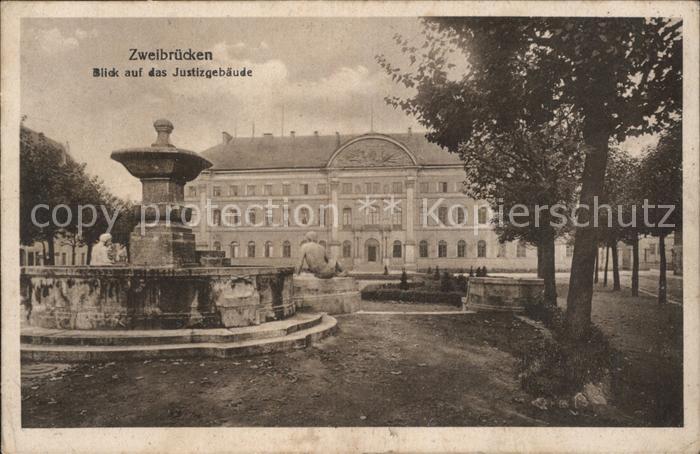 Zweibruecken Blick auf das Justizgebaeude
