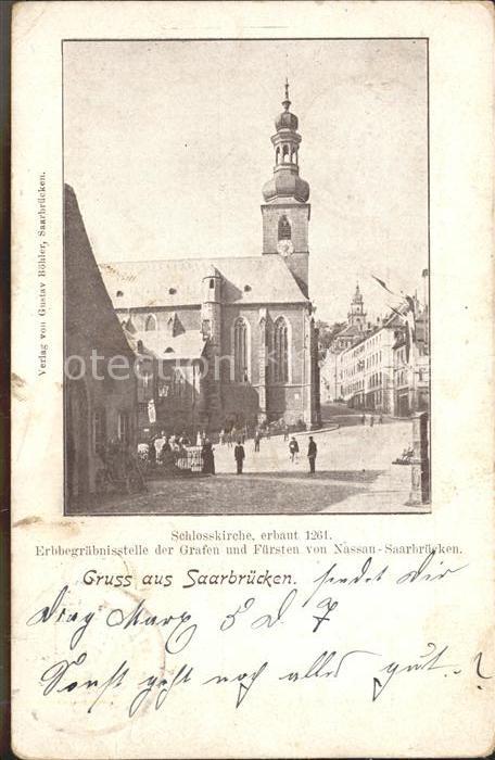 SAARBRueCKEN Saarland Schlosskirche Erbbegraebnisstelle der Grafen Fuersten Nass