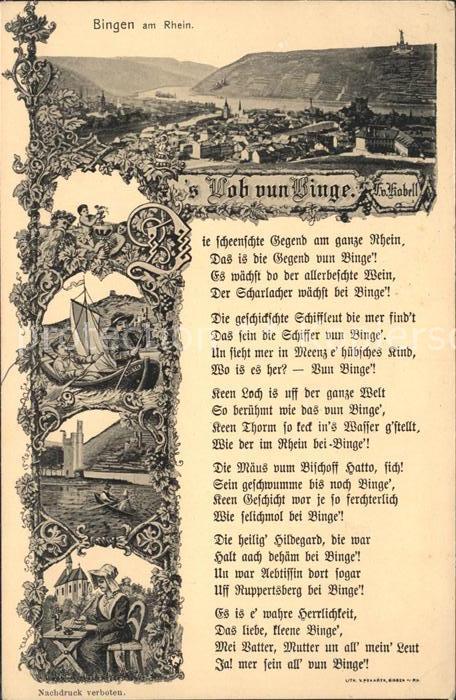 Bingen Rhein Gedicht Segelboot