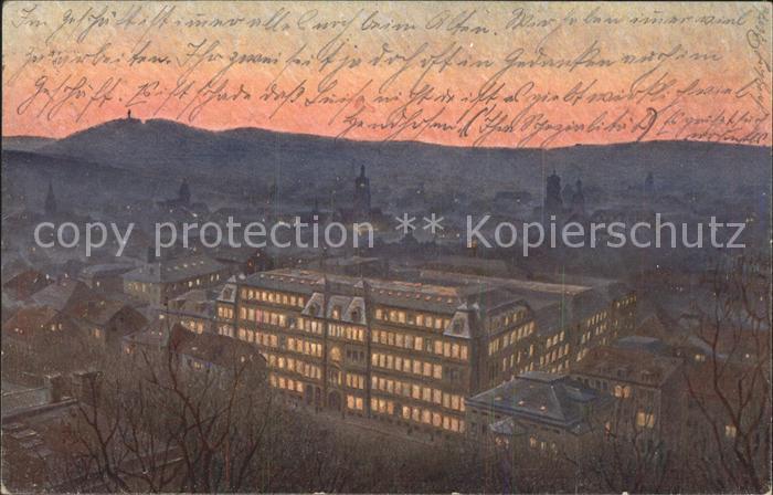 STUTTGART  CITY Abendstimmung Gebaeude Allgem. Deutschen Versicherungs-Vereins