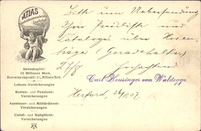 Ludwigshafen Rhein Atlas Deutschelebensversicherung Gesellschaft