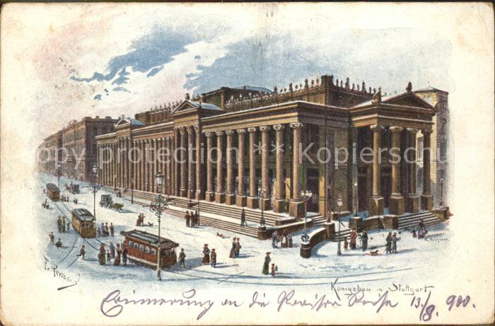 STUTTGART  CITY Koenigsbau Strassenbahn