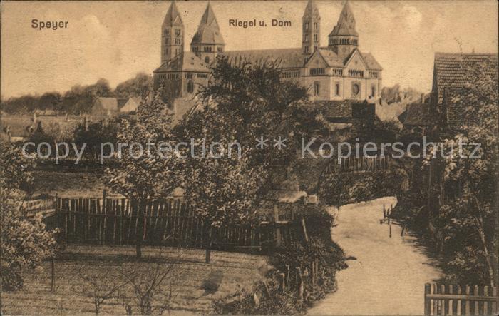 Speyer Rhein Riegel Dom
