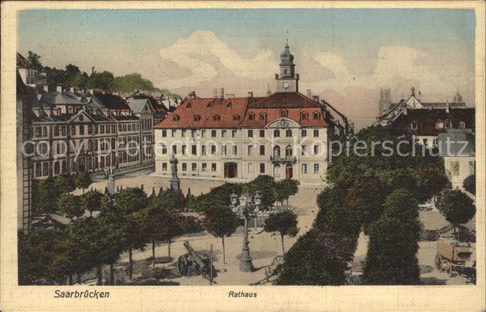 SAARBRueCKEN Saarland Rathaus Kanone