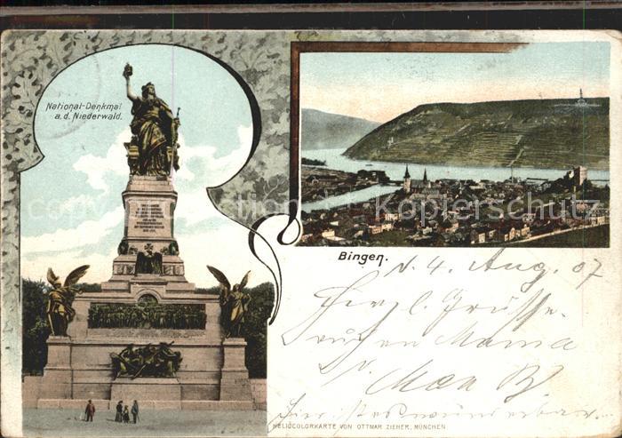 Bingen Rhein National-Denkmal Niederwald