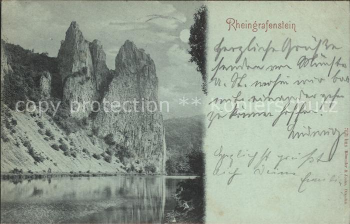 Bad Muenster Stein Ebernburg Rheingrafenstein Mondschein