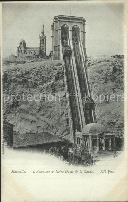 Zahnradbahn Marseille Ascenseur Notre-Dame de la Ga