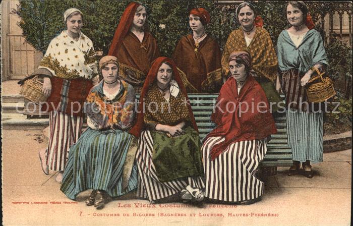 Trachten Frankreich Costumes de Bigorre Bagneres et Lourdes