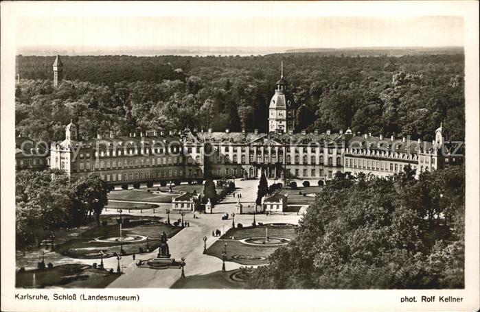 Foto Kellner Rolf Nr. 6425 Karlsruhe Schloss Landesmuseum