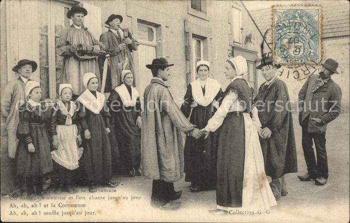 Trachten Frankreich Les Epouseux du Berry Cornemuse Tanz