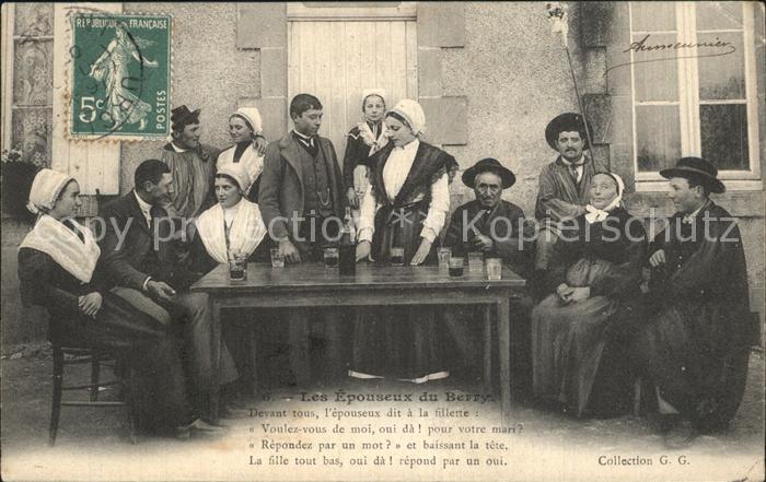 Trachten Frankreich Les Epouseux du Berry Hochzeit
