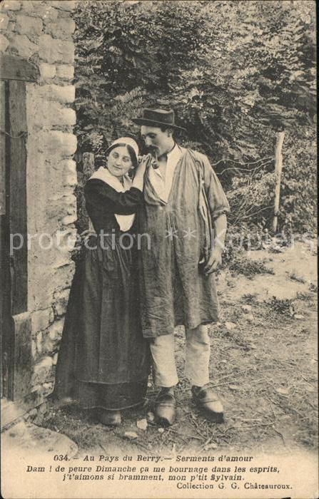 Trachten Frankreich Pays du Berry Serments d_amour