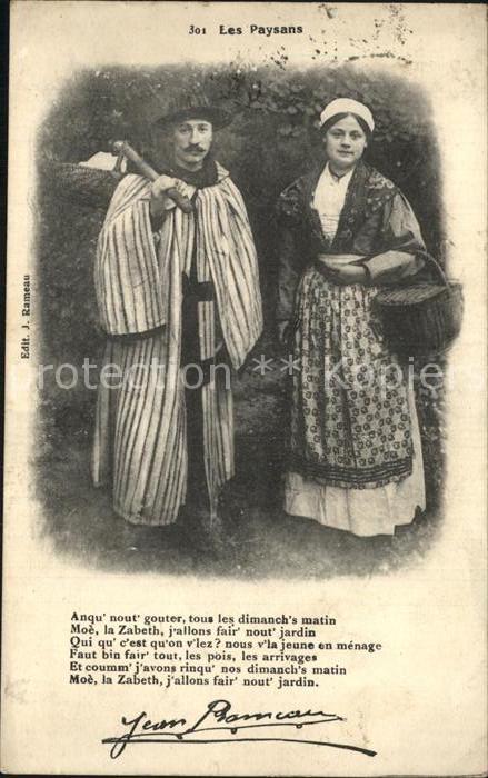 Trachten Frankreich Les Paysans