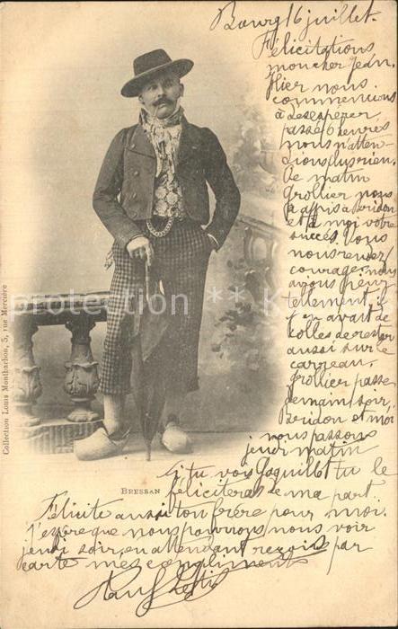 Trachten Frankreich Bressan Pfeife