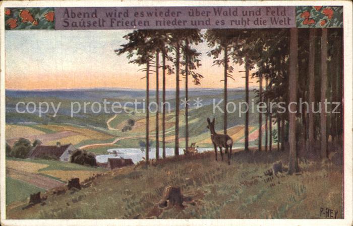 Hey Paul Nr. 65 Volksliederkarte Abend wird es wiede