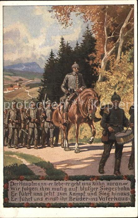 Hey Paul Nr. 3 Soldatenliederkarte Der Hauptmann er