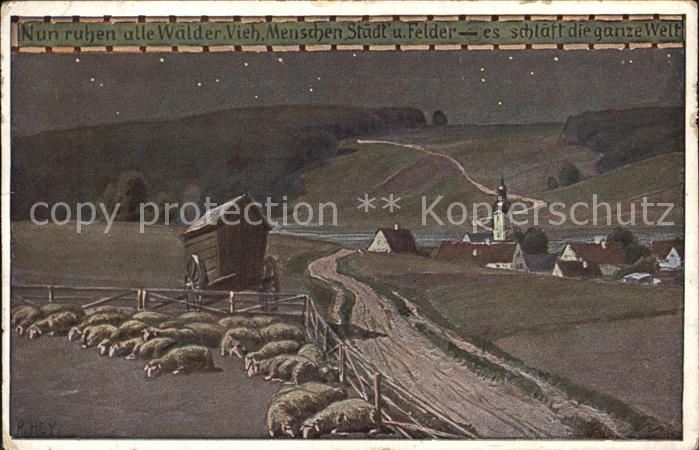 Hey Paul Nr. 45 Voksliederkarte Nun ruhen alle Wälde